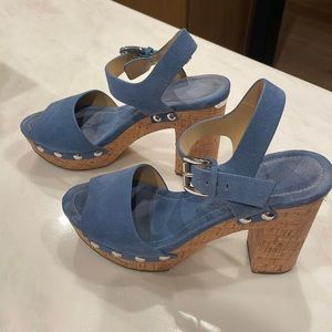 Michael Kors suede block heels!